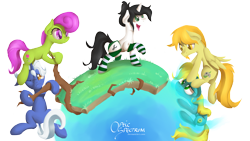 Size: 1920x1080 | Tagged: safe, artist:opticspectrum, derpibooru import, pokey pierce, oc, collage