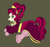 Size: 847x800 | Tagged: safe, artist:bigmacintosh2000, derpibooru import, cherry jubilee, clothes, dress, stockings, underhoof