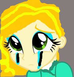 Size: 614x639 | Tagged: safe, artist:gracie_cleopatra, derpibooru import, edit, screencap, oc, oc only, oc:zoe melody, equestria girls, 1000 hours in ms paint, crying, depressed, eyeshadow, heartbreak, makeup, ms paint, sad