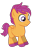 Size: 377x533 | Tagged: safe, artist:trojan-pony, derpibooru import, scootaloo, scooteroll, rule 63, simple background, solo, transparent background, unshorn fetlocks