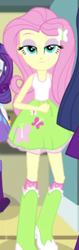 Size: 249x786 | Tagged: safe, derpibooru import, screencap, fluttershy, rarity, twilight sparkle, equestria girls, rainbow rocks, clothes, skirt, solo focus, tanktop