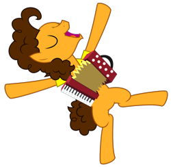 Size: 6160x6000 | Tagged: safe, artist:masem, cheese sandwich, pinkie pride, .svg available, absurd resolution, accordion, musical instrument, simple background, solo, transparent background, vector