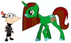 Size: 687x418 | Tagged: safe, artist:stinkfly3, derpibooru import, oc, pony, unicorn, pony creator, crossover, phineas and ferb