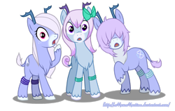 Size: 1125x709 | Tagged: safe, artist:churobu, derpibooru import, oc, oc only, oc:moon sparkle, original species, freckles, surprised, unideer