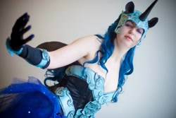 Size: 2048x1366 | Tagged: safe, artist:kiranox, nightmare moon, human, cosplay, irl, irl human, photo, solo