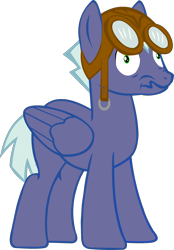 Size: 1194x1720 | Tagged: safe, artist:neoartimus, artist:sigmavirus1, derpibooru import, oc, oc only, oc:cruise control, pegasus, pony, derp, goggles, scrunchy face, simple background, solo, transparent background, turnabout storm, vector