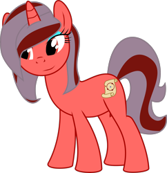 Size: 3000x3105 | Tagged: safe, artist:ruinedomega, derpibooru import, oc, oc only, oc:ademitia, pony, unicorn, ponyscape, solo, standing, vector