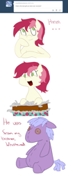 Size: 750x1920 | Tagged: safe, roseluck, ask, comic, filly, rosereplies, solo, tumblr, younger
