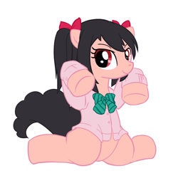 Size: 800x800 | Tagged: safe, artist:hidamariru, clothes, love live! school idol project, nico yazawa, pixiv, ponified, solo