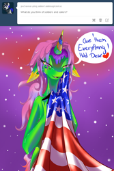 Size: 1800x2700 | Tagged: safe, artist:talki200, derpibooru import, oc, oc only, ask, flag, tumblr, united states