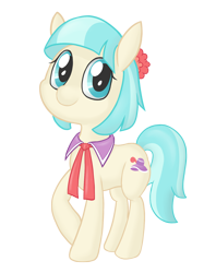 Size: 1364x1718 | Tagged: safe, artist:hirurux, derpibooru import, coco pommel, earth pony, pony, female, mare, solo, two toned mane