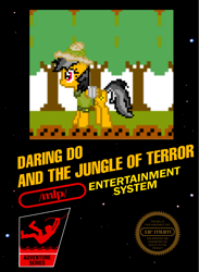 Size: 1533x2100 | Tagged: safe, derpibooru import, daring do, /mlp/, box art, daring do and the jungle of terror, nintendo, nintendo entertainment system, video game