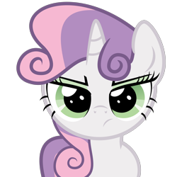 Size: 5000x5000 | Tagged: safe, artist:apony4u, sweetie belle, absurd resolution, false eyelashes, simple background, solo, transparent background, vector