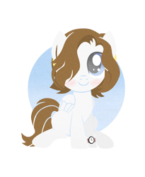 Size: 1594x1947 | Tagged: safe, artist:sugarstitch, derpibooru import, oc, oc only, oc:bee chalke, pegasus, pony, blushing, earring, female, mare, solo, watch