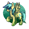 Size: 100x100 | Tagged: safe, artist:starcheops, derpibooru import, sunshower raindrops, pegasus, pony, female, mare, solo, yellow coat