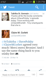 Size: 480x800 | Tagged: safe, android, claire corlett, germain-corlett insult war of 2014, tabitha st. germain, text, text only, twitter