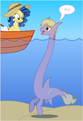 Size: 550x800 | Tagged: safe, artist:flash-equestria-photography, oc, oc only, oc:brann flakes, oc:milky way, earth pony, original species, pony, shark, shark pony, female, gills, long neck, male, mare, sharkified, species swap, sup