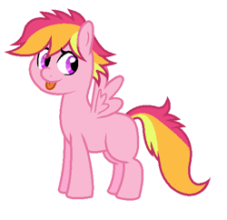 Size: 514x498 | Tagged: safe, artist:unoriginai, oc, oc only, oc:spectral sprint, pegasus, pony, magical lesbian spawn, offspring, parent:rainbow dash, parent:scootaloo, parents:scootadash, solo