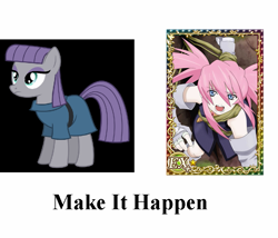 Size: 805x689 | Tagged: safe, derpibooru import, maud pie, exploitable meme, make it happen, meme, presea combatir, tales of series, tales of symphonia