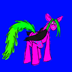 Size: 500x500 | Tagged: safe, artist:the dragon medic, derpibooru import, oc, oc only, pegasus, pony, 1000 hours in ms paint, crappy art, ms paint, plot, smiling, solo