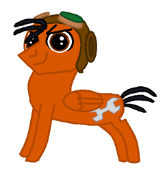 Size: 406x422 | Tagged: safe, artist:katrinahood, 3-2-1 penguins!, midgel, ms paint, ponified, solo