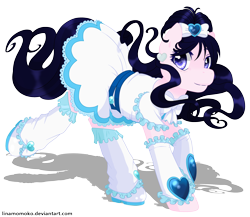 Size: 2300x2000 | Tagged: safe, artist:linamomoko, cure white, honoka yukishiro, ponified, precure, simple background, solo, transparent background