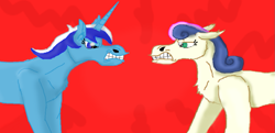 Size: 1051x507 | Tagged: safe, artist:eratosthenes-fan1, bon bon, minuette, sweetie drops, argument