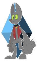 Size: 1024x1664 | Tagged: safe, artist:dizzee-toaster, derpibooru import, rover, diamond dog, solo