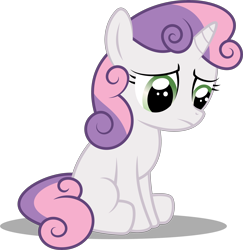 Size: 5000x5137 | Tagged: safe, artist:soren-the-owl, derpibooru import, sweetie belle, absurd resolution, sad, simple background, solo, transparent background, vector