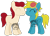 Size: 500x358 | Tagged: safe, artist:zerozivan, derpibooru import, oc, oc only, oc:somescrub, oc:yorky, earth pony, pegasus, pony, female, male, mare, stallion