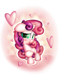 Size: 1100x1400 | Tagged: safe, artist:bobdude0, derpibooru import, sweetie belle, blushing, heart, looking at you, raised hoof, smiling, solo