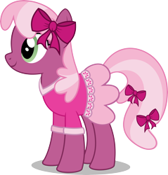 Size: 6000x6281 | Tagged: safe, artist:notlikelyanartist, derpibooru import, cheerilee, pony, absurd resolution, bow, clothes, dress, simple background, skirt, solo, transparent background, vector