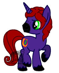 Size: 400x491 | Tagged: safe, artist:zerozivan, derpibooru import, oc, oc only, oc:ashes, pony, unicorn, commission, male, solo, stallion