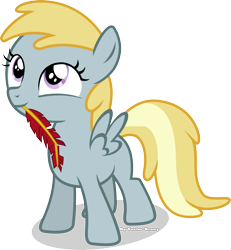 Size: 2804x3040 | Tagged: safe, artist:vector-brony, derpibooru import, chirpy hooves, cute, mouth hold, quill, simple background, transparent background, vector