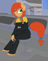 Size: 883x1132 | Tagged: safe, artist:jade meteor, derpibooru import, oc, oc:pippy smudgebutt, anthro, crossover, star trek