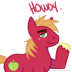 Size: 500x500 | Tagged: artist needed, safe, derpibooru import, big macintosh, earth pony, pony, ask, ask big macintosh, male, solo, stallion, tumblr