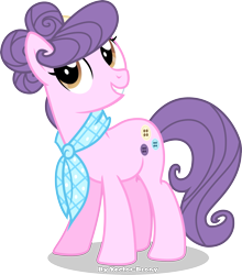 Size: 3205x3642 | Tagged: safe, artist:vector-brony, suri polomare, earth pony, pony, rarity takes manehattan, clothes, high res, scarf, signature, simple background, smiling, solo, transparent background, vector