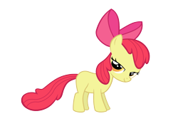 Size: 1200x850 | Tagged: safe, artist:s.guri, apple bloom, bedroom eyes, simple background, transparent background, vector