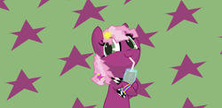 Size: 1366x666 | Tagged: safe, artist:majic-namie, cheerilee, 80s, 80s cheerilee, :3, bubble, cute, drink, soda, solo, stars, straw