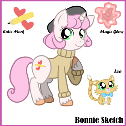 Size: 1024x1024 | Tagged: safe, artist:inumocchi, oc, oc only, oc:bonnie sketch, cat, solo