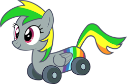 Size: 1492x983 | Tagged: safe, artist:zacatron94, oc, oc only, oc:wheely bopper, original species, simple background, solo, transparent background, vector, wheelpone