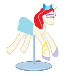 Size: 874x915 | Tagged: safe, artist:altcatkat, artist:gracerats245, oc, oc only, oc:candi, glasses, gracerats245, ponified, solo