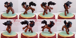 Size: 3154x1585 | Tagged: safe, artist:viistar, oc, oc only, oc:emberfall, pony, female, figurine, mare, sculpture, solo