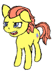 Size: 280x373 | Tagged: safe, artist:drizzlefag, oc, oc only, oc:drizzle spark, /mlp/, flockmod, irritated, solo