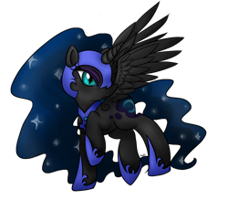 Size: 1506x1322 | Tagged: safe, artist:animeamphitere, nightmare moon, alicorn, pony, female, mare, simple background, solo, transparent background