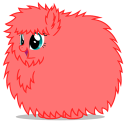 Size: 894x894 | Tagged: safe, artist:mixermike622, edit, oc, oc only, oc:fluffle puff, recolor, red, simple background, solo, transparent background, vector
