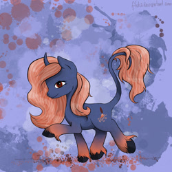 Size: 894x894 | Tagged: safe, artist:fluka, oc, oc only, classical unicorn, leonine tail, solo