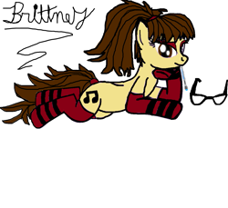 Size: 1283x1177 | Tagged: safe, artist:brittney, oc, oc only, clothes, romantic, socks, solo, striped socks