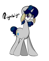 Size: 1280x1600 | Tagged: safe, artist:turtlefarminguy, oc, oc only, oc:nightlight, pony, unicorn, solo