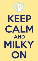 Size: 3000x4848 | Tagged: safe, oc, oc only, oc:milky way, pony, exploitable meme, female, keep calm and carry on, mare, meme, poster